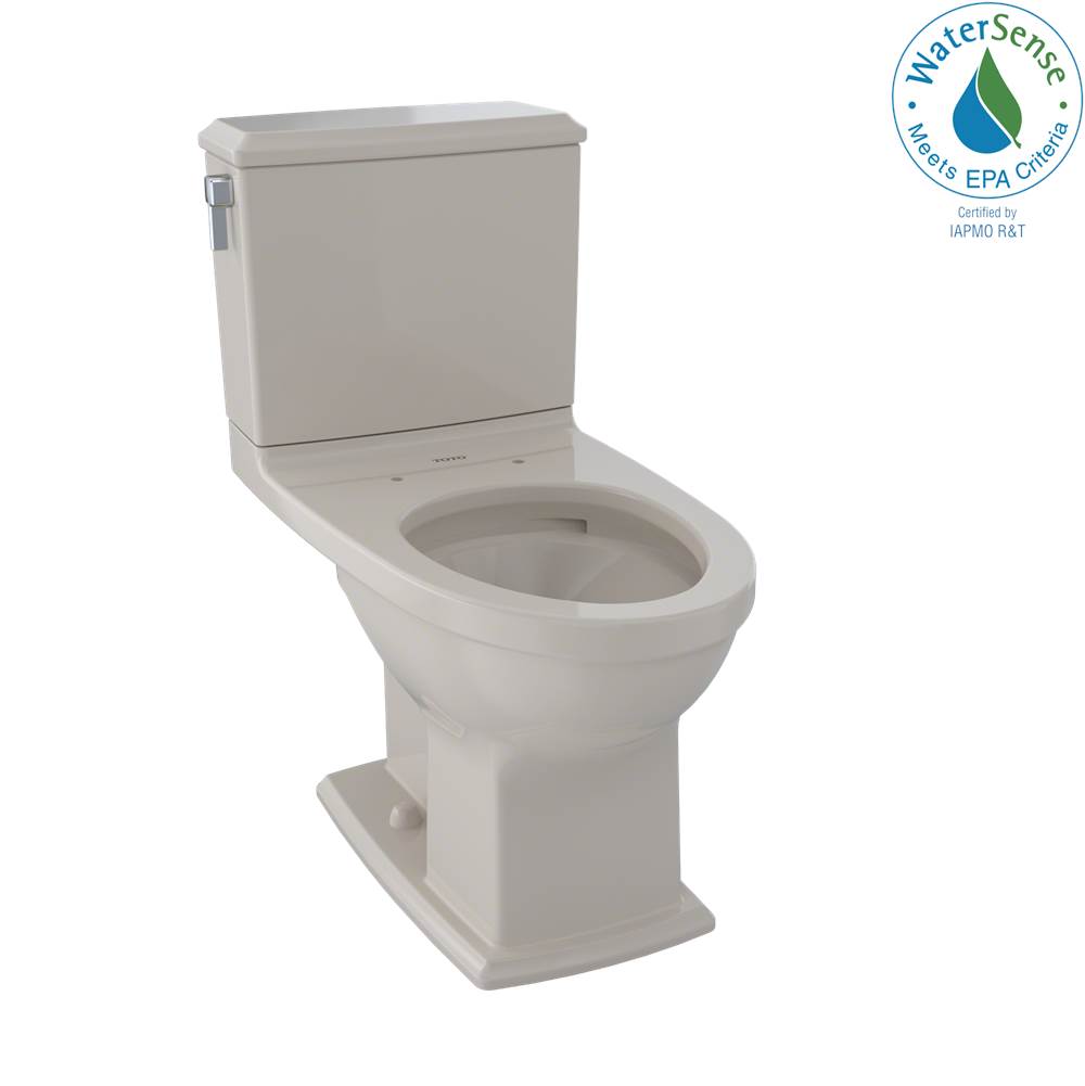 TOTO - Toto Connelly Two-Piece Elongated Dual-Max, Dual Flush 1.28 And 0.9 Gpf Universal Height Toilet With Cefiontect, Bone - Bone