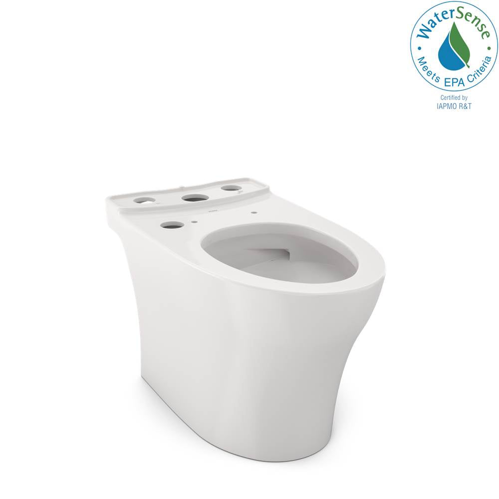TOTO - Toto Aquia Iv Elongated Universal Height Skirted Toilet Bowl With Cefiontect, Washlet+ Ready, Colonial White - Colonial White