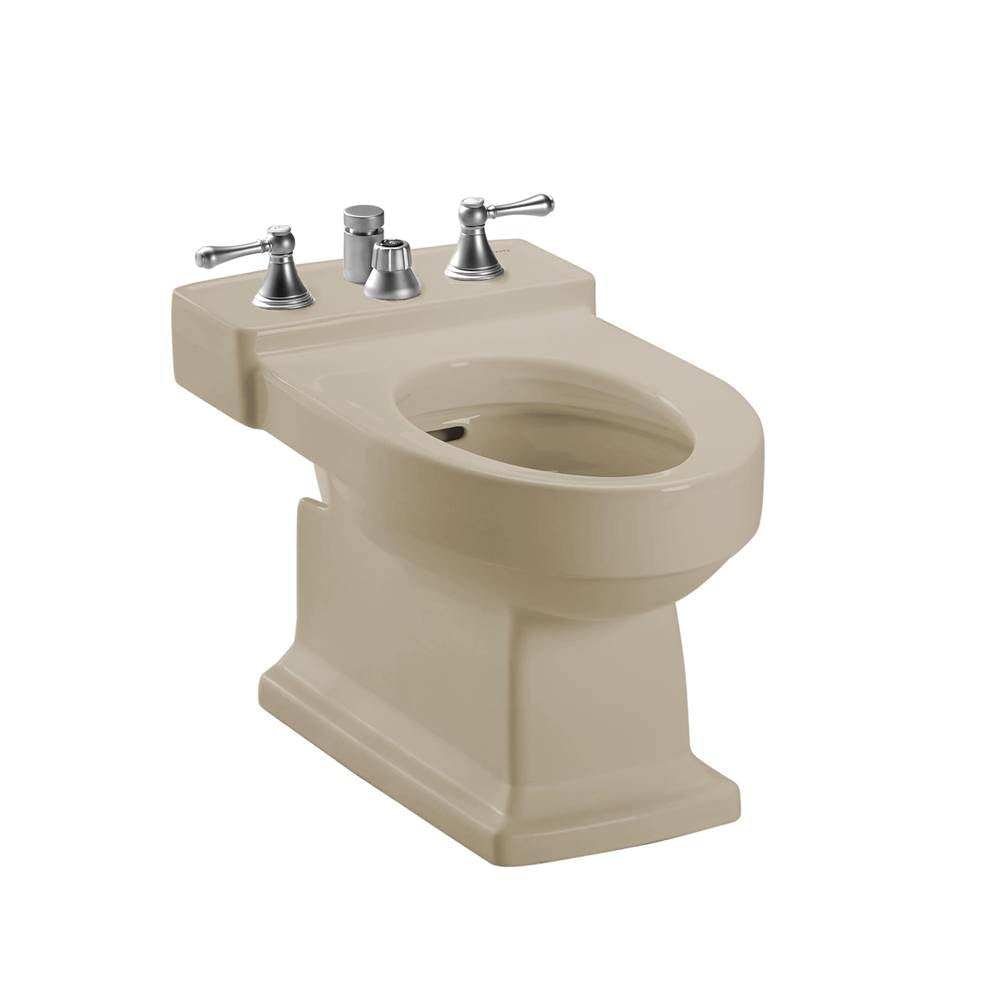 TOTO - Toto Lloyd Deck Mount Vertical Spray Flushing Rim Bidet, Cotton White - Bone