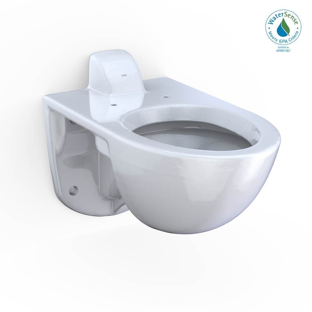 TOTO - TORNADO FLUSH Commercial Flushometer Wall-Mounted Toilet with CEFIONTECT, Elongated,  Cotton White - Cotton White