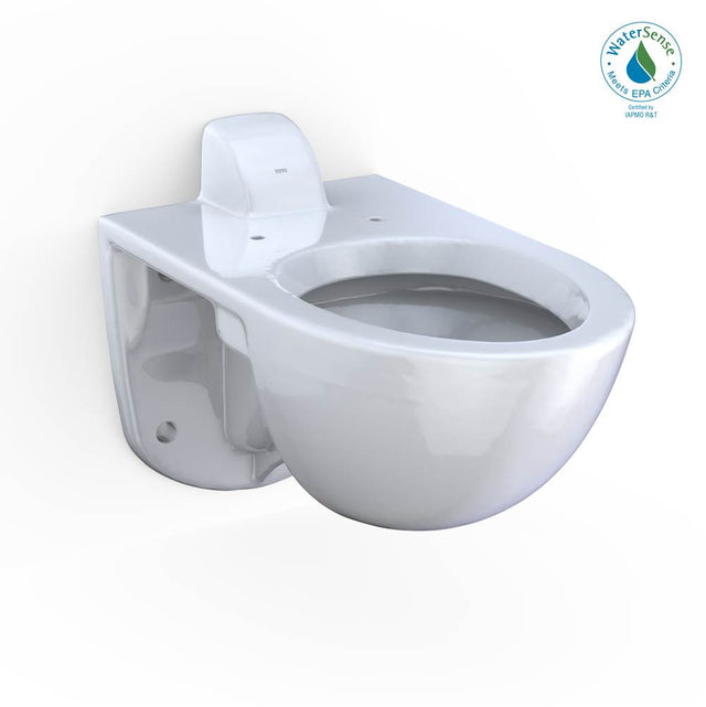 TOTO - TORNADO FLUSH Commercial Flushometer Wall-Mounted Toilet with CEFIONTECT, Elongated,  Cotton White - Cotton White