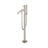 TOTO - TOTO GB Freestanding Bathroom Tub Filler with COMFORT GLIDEE and COMFORT WAVEE, Brushed Nickel - Brushed Nickel