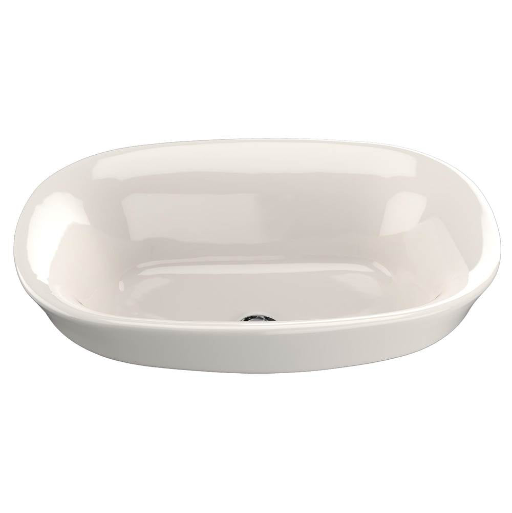 TOTO - Toto MarisE Oval Semi-Recessed Vessel Bathroom Sink With Cefiontect, Sedona Beige - Sedona Beige