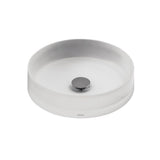 TOTO - Toto LuministE Round Vessel Bathroom Sink, Frosted White - Frosted White