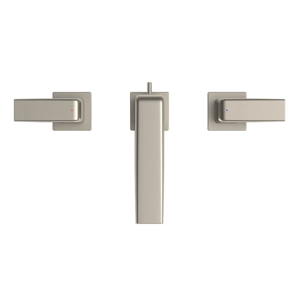 Toto Gb Series 1.2 Gpm Two Handle Widespread Bathroom Sink Faucet With Drain Assembly, Brushed Nickel