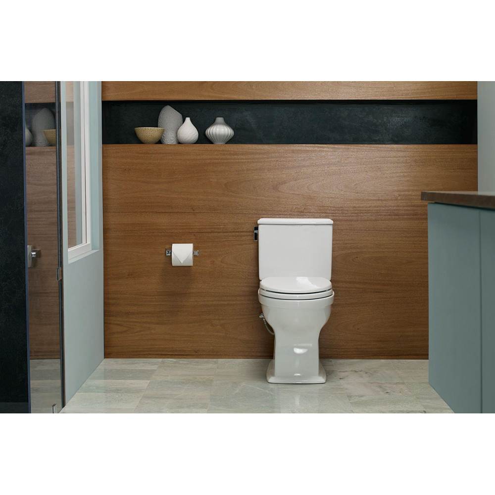 Toto Connelly Two-Piece Elongated Dual-Max, Dual Flush 1.28 And 0.9 Gpf Universal Height Toilet, Ebony