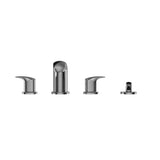 Toto Gm Two-Handle Deck-Mount Roman Tub Filler Trim With Handshower, Brushed Nickel