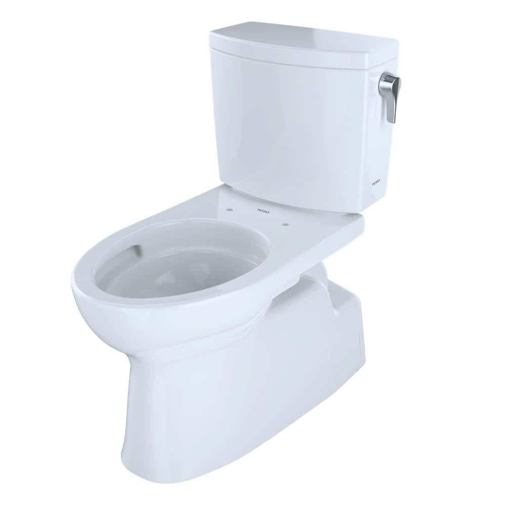 Toto Vespin II 1G Two-Piece Elongated 1.0 Gpf Universal Height Skirted Toilet With Cefiontect And Right-Hand Trip Lever, Cotton White