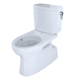 Toto Vespin II 1G Two-Piece Elongated 1.0 Gpf Universal Height Skirted Toilet With Cefiontect And Right-Hand Trip Lever, Cotton White