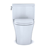 TOTO Nexus Two-Piece Elongated 1.28 GPF Universal Height Toilet with CEFIONTECT and SS124 SoftClose Seat, WASHLET+ Ready, Cotton White