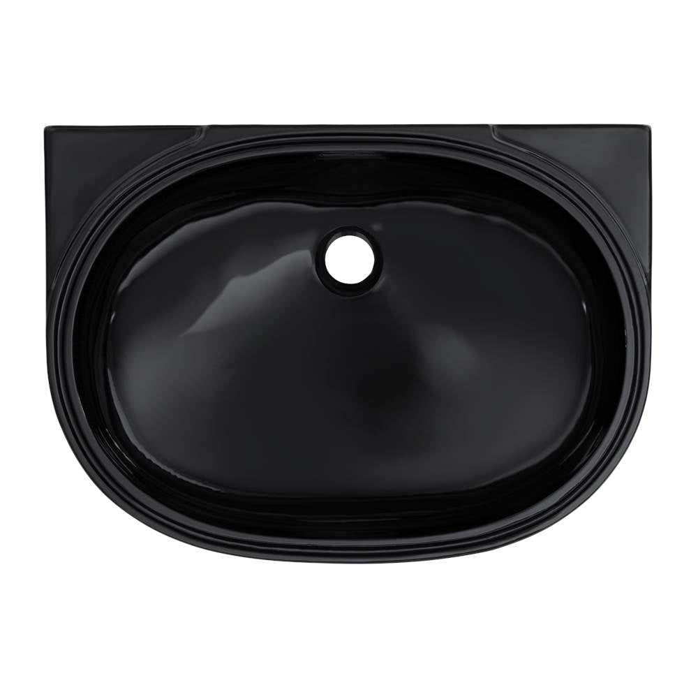 Toto 19-11/16'' X 13-3/4'' Oval Undermount Bathroom Sink, Ebony