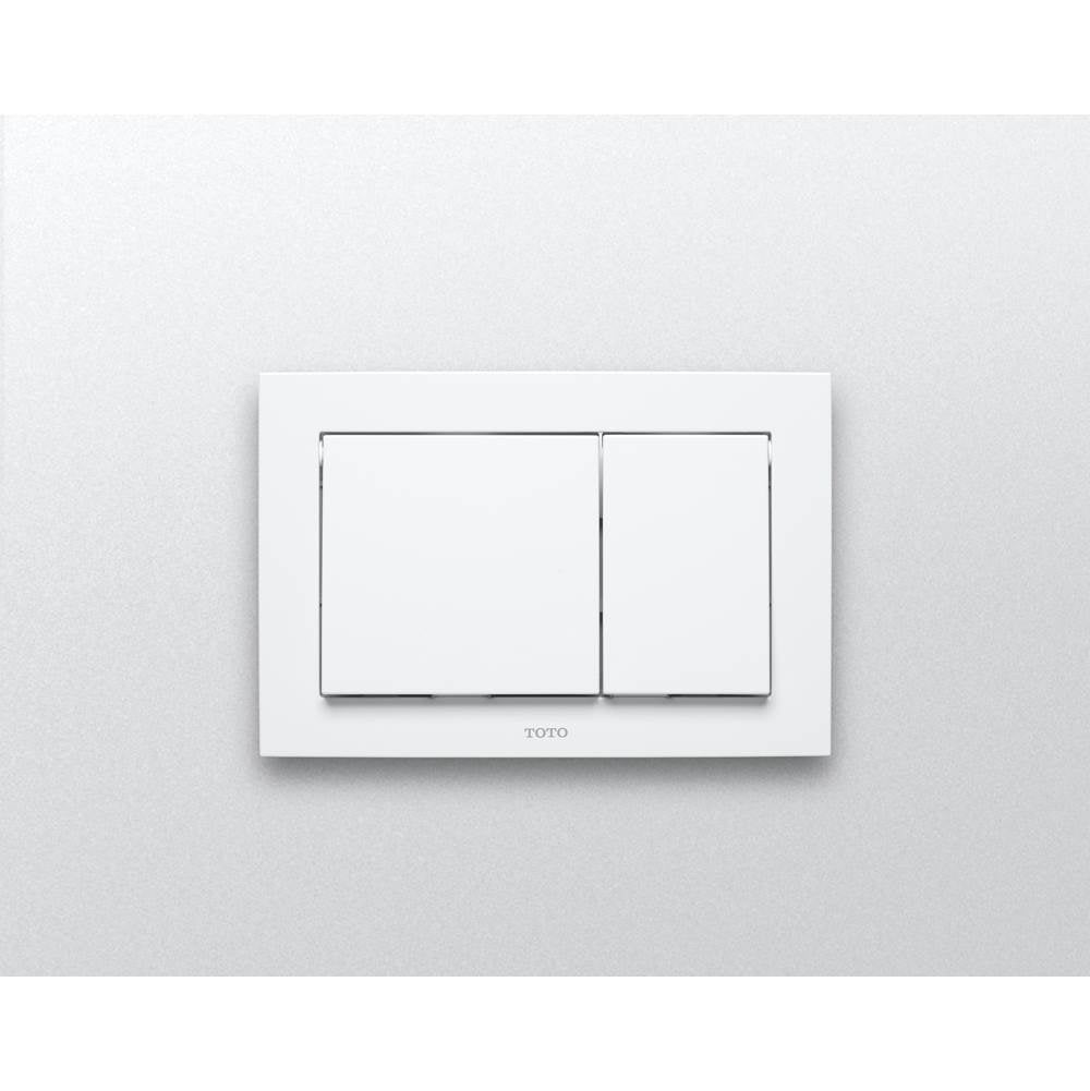 TOTO - Push Plate - Rectangle White Plastic For In Wall Tank System - White