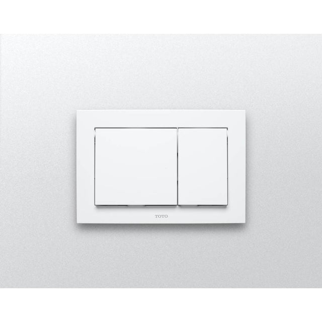 TOTO - Push Plate - Rectangle White Plastic For In Wall Tank System - White