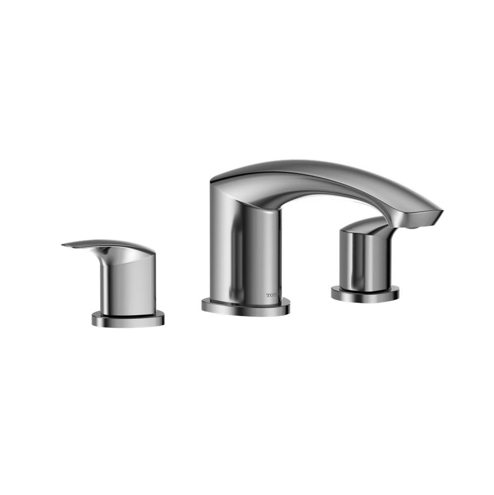 TOTO - Toto Gm Two-Handle Deck-Mount Roman Tub Filler Trim, Polished Chrome - Polished Chrome