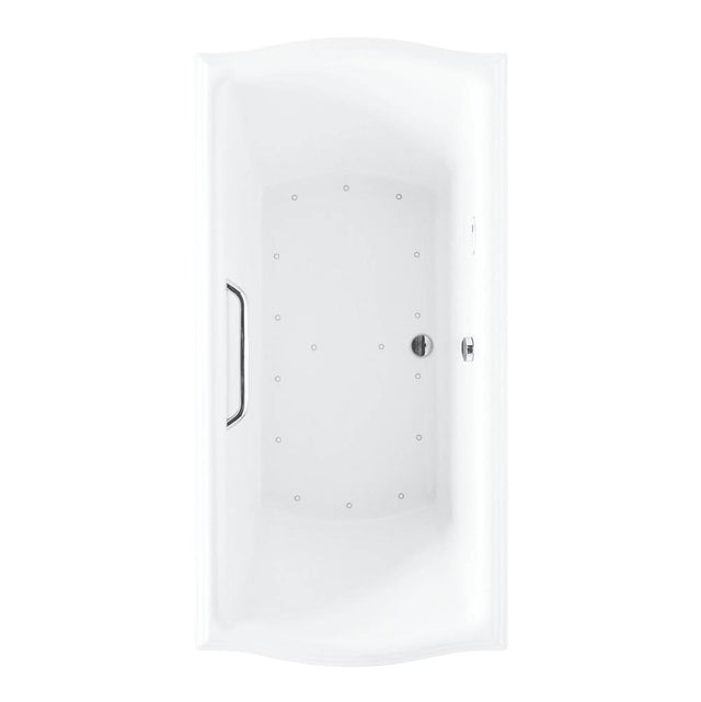 TOTO - Acrylic Airbath Clayton 6636 Cotton Cp Grab Bar L Blower - Cotton White