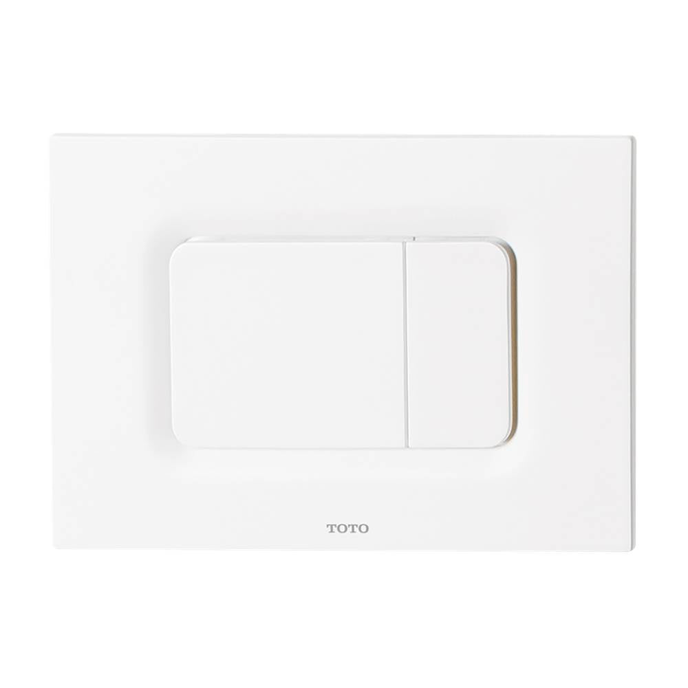 TOTO SP Wall-Hung Square-Shape Toilet and DuoFit In-Wall 1.28 and 0.9 GPF Dual-Flush Tank System with Copper Supply