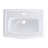 Toto Clayton Rectangular Self-Rimming Drop-In Bathroom Sink For Single Hole Faucets, Cotton White