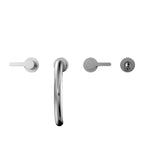 Toto Lb Two-Handle Deck-Mount Roman Tub Filler Trim With Handshower, Polished Chrome