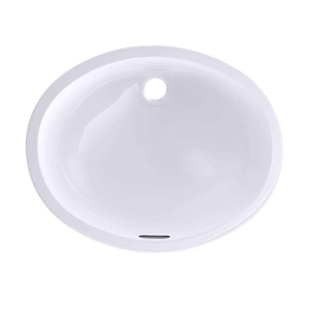 Toto Dantesca Oval Undermount Bathroom Sink With Cefiontect, Cotton White