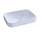 TOTO - Toto ArvinaE Rectangular 20'' Vessel Bathroom Sink With Cefiontect, Cotton White - Cotton White