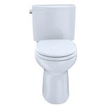Toto Drake II Two-Piece Elongated 1.28 Gpf Universal Height Toilet With Cefiontect, Cotton White