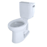 Toto EntradaE Two-Piece Elongated 1.28 Gpf Universal Height Toilet With Right-Hand Trip Lever, Cotton White