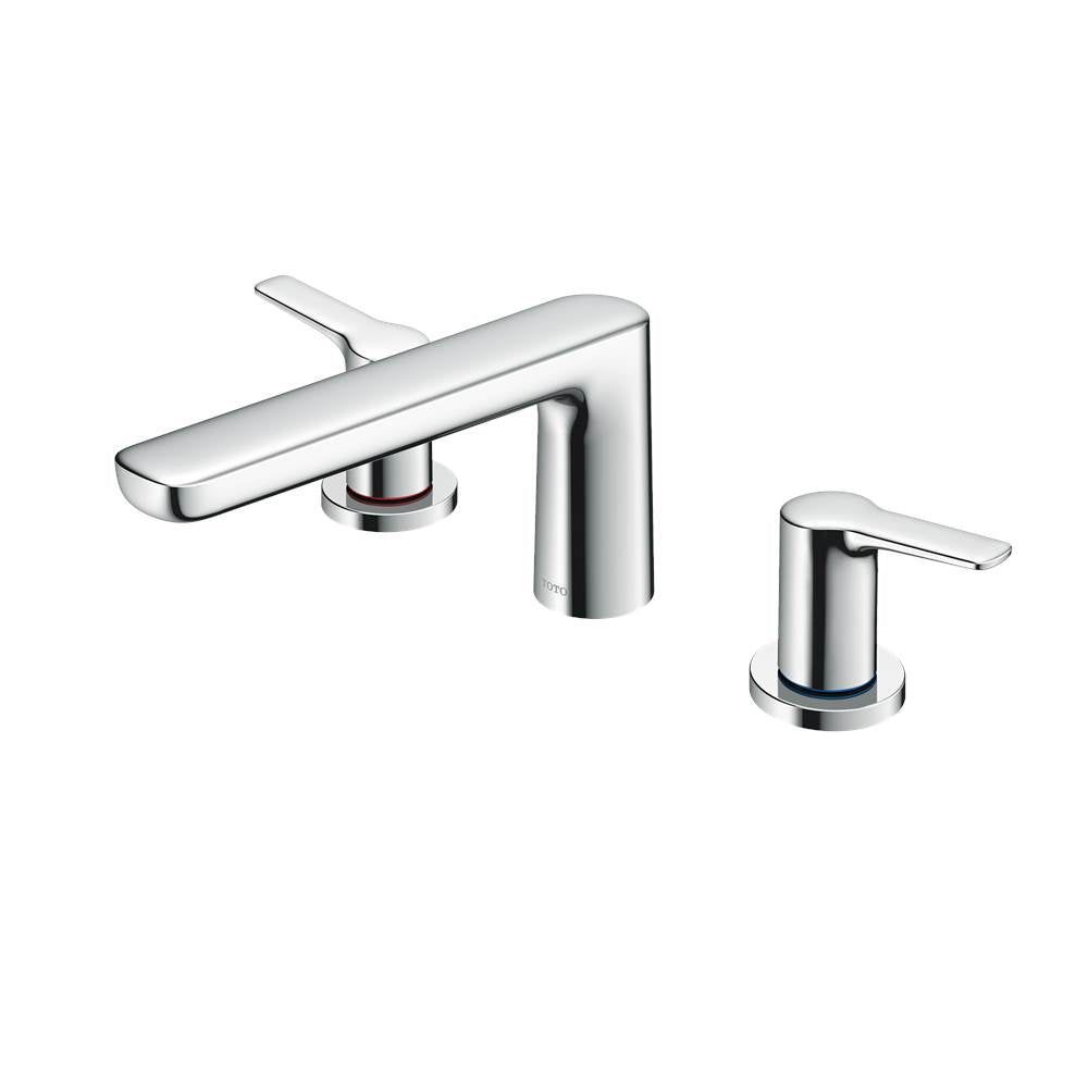 TOTO - Toto Gs Two-Handle Deck-Mount Roman Tub Filler Trim, Polished Chrome - Polished Chrome