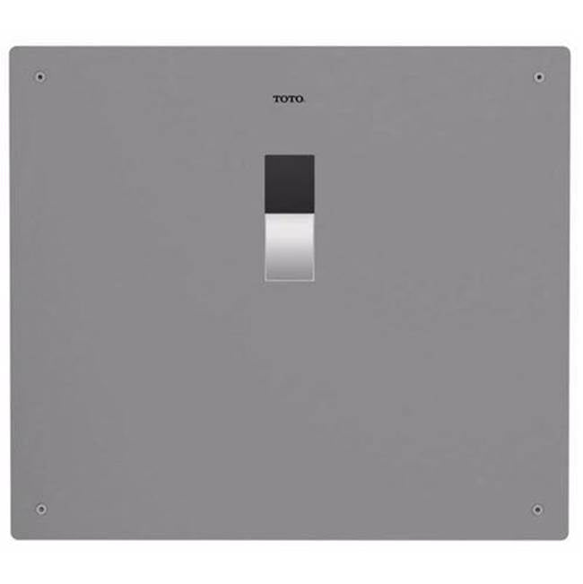 TOTO - Toto Ecopower Touchless 1.28 Gpf Toilet Flushometer Valve With 14 X 12 Cover Plate And Vacuum Breaker Set For Top Spud, Stainless Steel - Stainless Steel