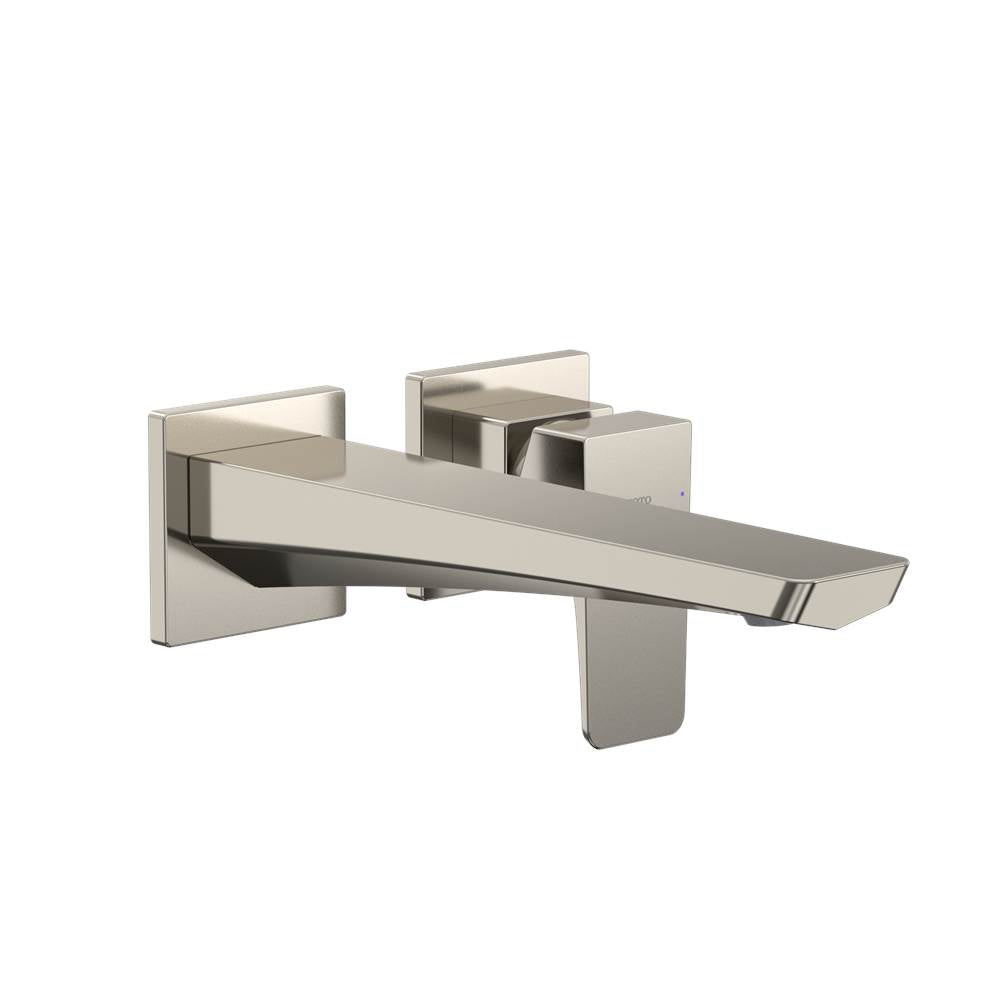 Toto Ge 1.2 Gpm Wall-Mount Single-Handle Long Bathroom Faucet With Comfort Glide Technology, Brushed Nickel