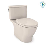 TOTO - TOTO Nexus 1G Two-Piece Elongated 1.0 GPF Universal Height Toilet with CEFIONTECT and SS124 SoftClose Seat, WASHLET+ Ready, Sedona Beige - Sedona Beige
