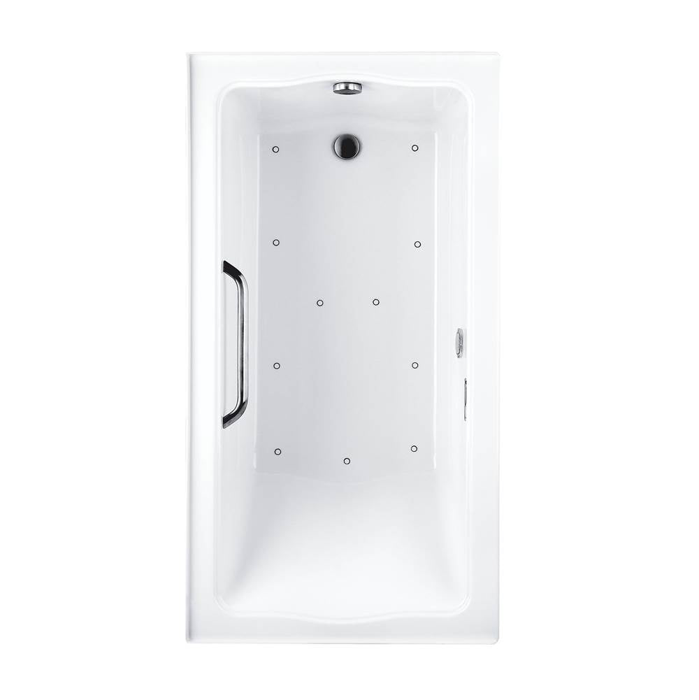 TOTO - Acrylic Airbath Clayton 6032T1 Cotton Cp Grab Bar R Drain - Cotton