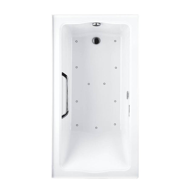 TOTO - Acrylic Airbath Clayton 6032T2 Cotton Cp Grab Bar R Drain - Cotton