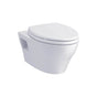 TOTO - EP Wall-Hung Elongated Toilet and DuoFit in-wall 0.9 and 1.28 GPF Tank System with Copper Supply Line, Matte Silver - Matte Silver