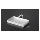 Toto Kiwami Rectangular 23'' Vessel Bathroom Sink With Cefiontect, Cotton White