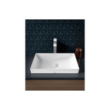 Toto Kiwami Rectangular 23'' Vessel Bathroom Sink With Cefiontect, Cotton White