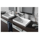 Toto Kiwami Rectangular 23'' Vessel Bathroom Sink With Cefiontect, Cotton White