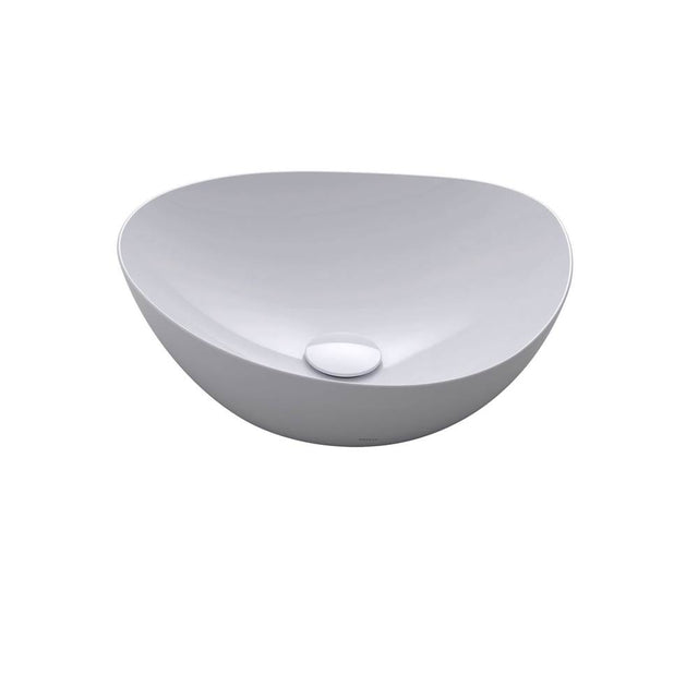TOTO - Toto Kiwami Asymmetrical Vessel Bathroom Sink With Cefitontect, Clean Matte - Clean Matte