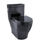 TOTO - TOTO Legato WASHLET+ One-Piece Elongated 1.28 GPF Universal Height Skirted Toilet, Ebony - Ebony