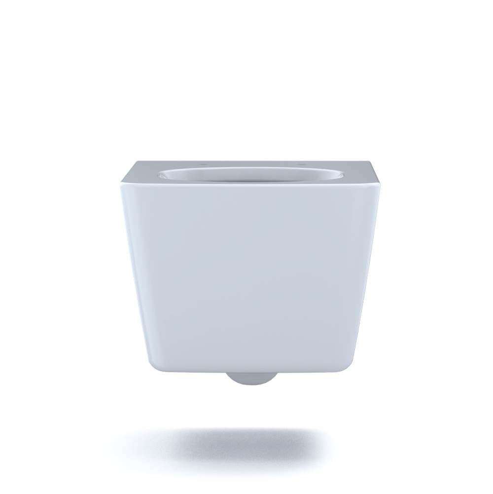 Toto Sp Wall-Hung Contemporary Square-Shape Dual Flush 1.28 And 0.9 Gpf Toilet With Cefiontect