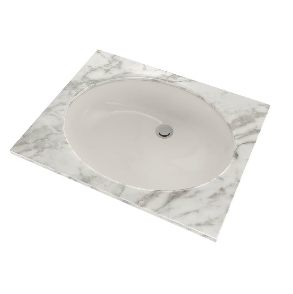 Toto Dantesca Oval Undermount Bathroom Sink With Cefiontect, Cotton White