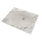 Toto Dantesca Oval Undermount Bathroom Sink With Cefiontect, Cotton White