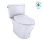 TOTO - TOTO Nexus Two-Piece Elongated 1.28 GPF Universal Height Toilet with CEFIONTECT and SS234 SoftClose Seat, WASHLET+ Ready, Cotton White - Cotton White