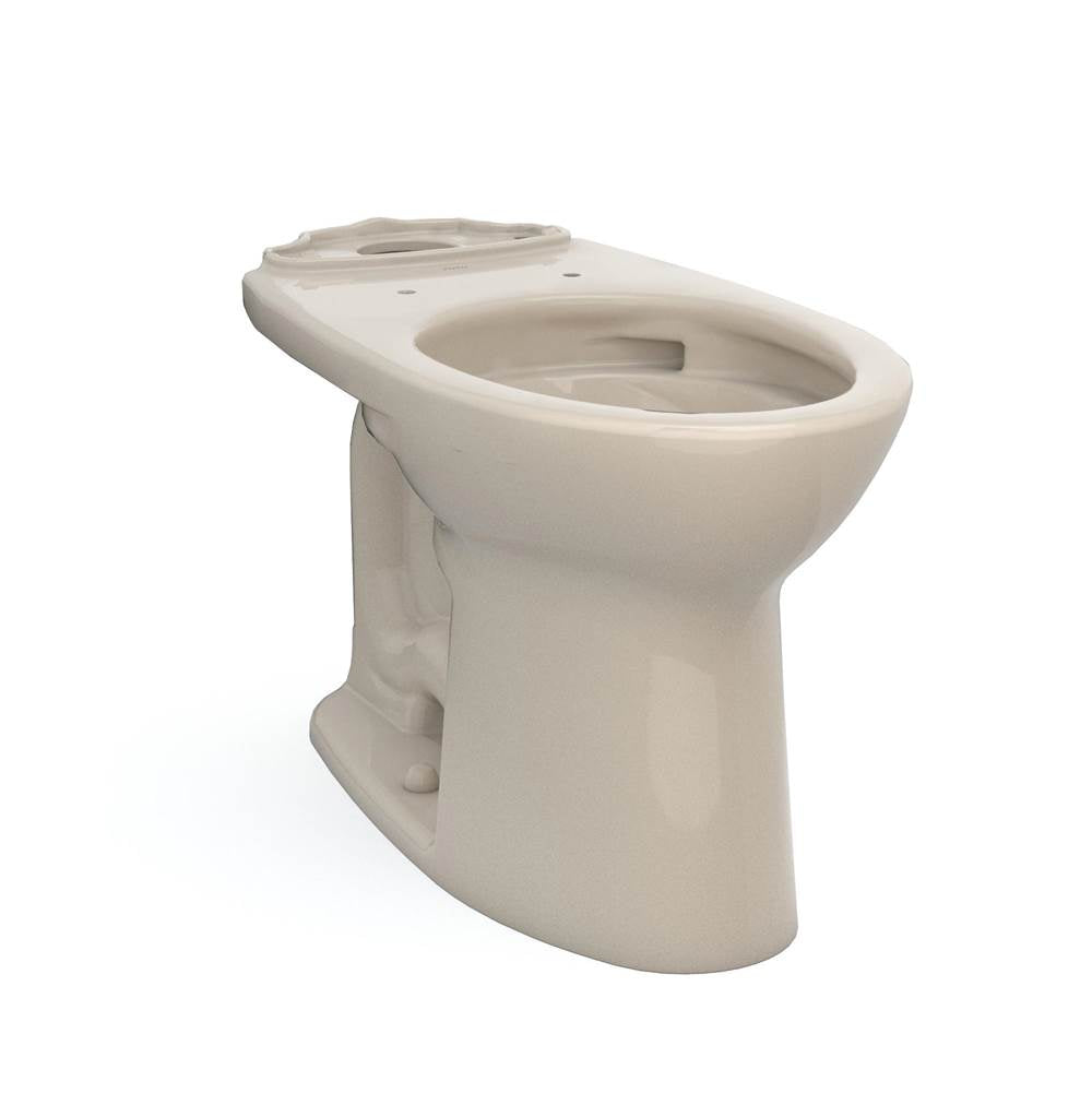 TOTO - Toto Drake Elongated Universal Height Tornado Flush Toilet Bowl With Cefiontect, Bone - Bone