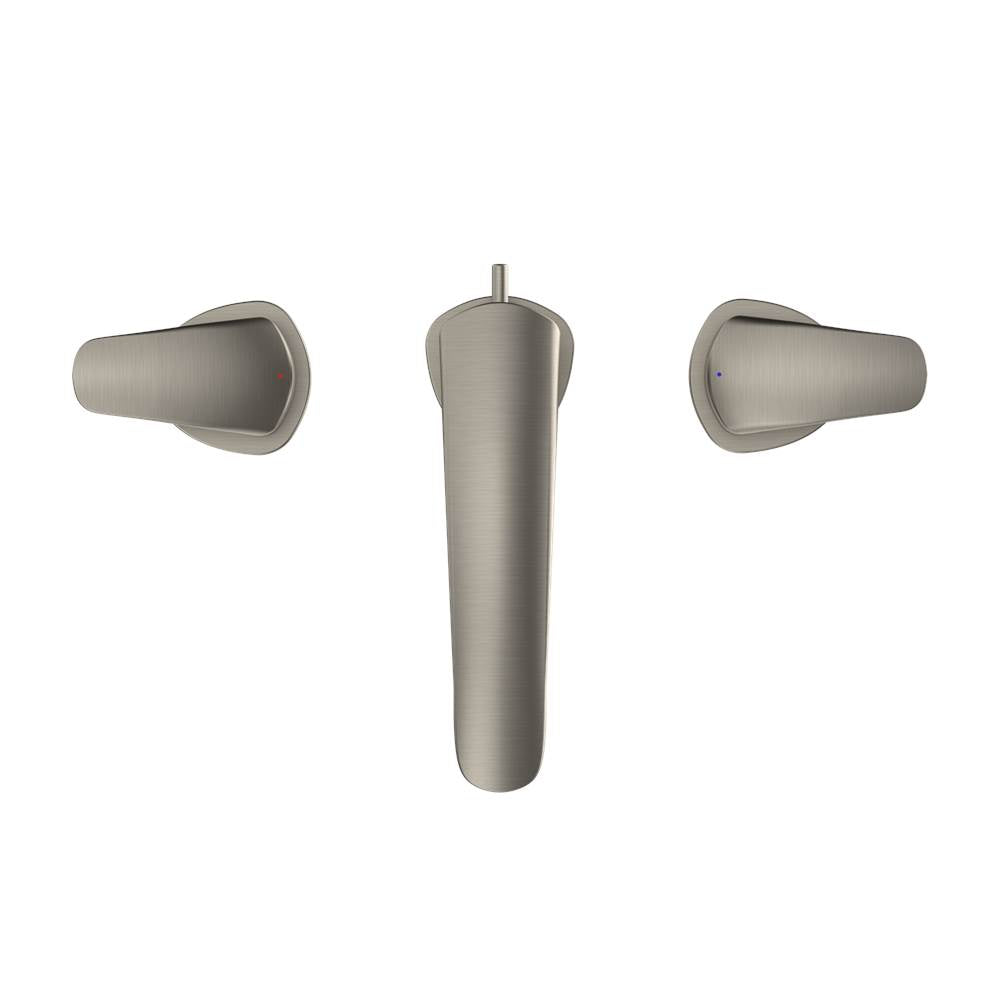 Toto Gm 1.2 Gpm Two Handle Widespread Bathroom Sink Faucet, Brushed Nickel