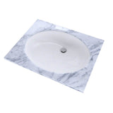 Toto Dantesca Oval Undermount Bathroom Sink With Cefiontect, Cotton White