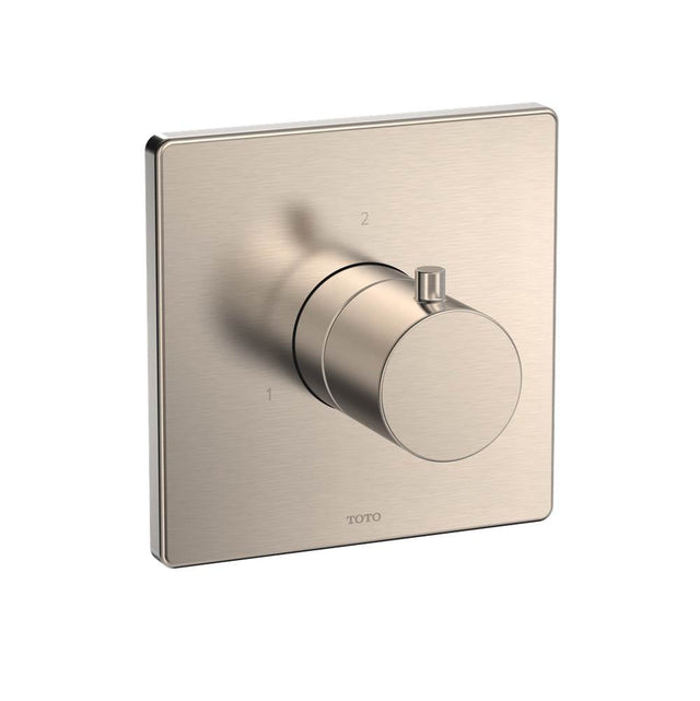TOTO - Toto Square Three-Way Diverter Shower Trim, Brushed Nickel - Brushed Nickel