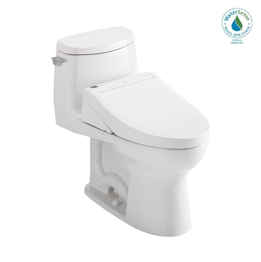 TOTO - Toto Washlet+ Ultramax II 1G One-Piece Elongated 1.0 Gpf Toilet And Washlet+ C5 Bidet Seat, Cotton White - Cotton White