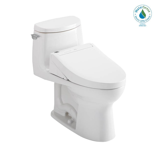 TOTO - Toto Washlet+ Ultramax II 1G One-Piece Elongated 1.0 Gpf Toilet And Washlet+ C5 Bidet Seat, Cotton White - Cotton White