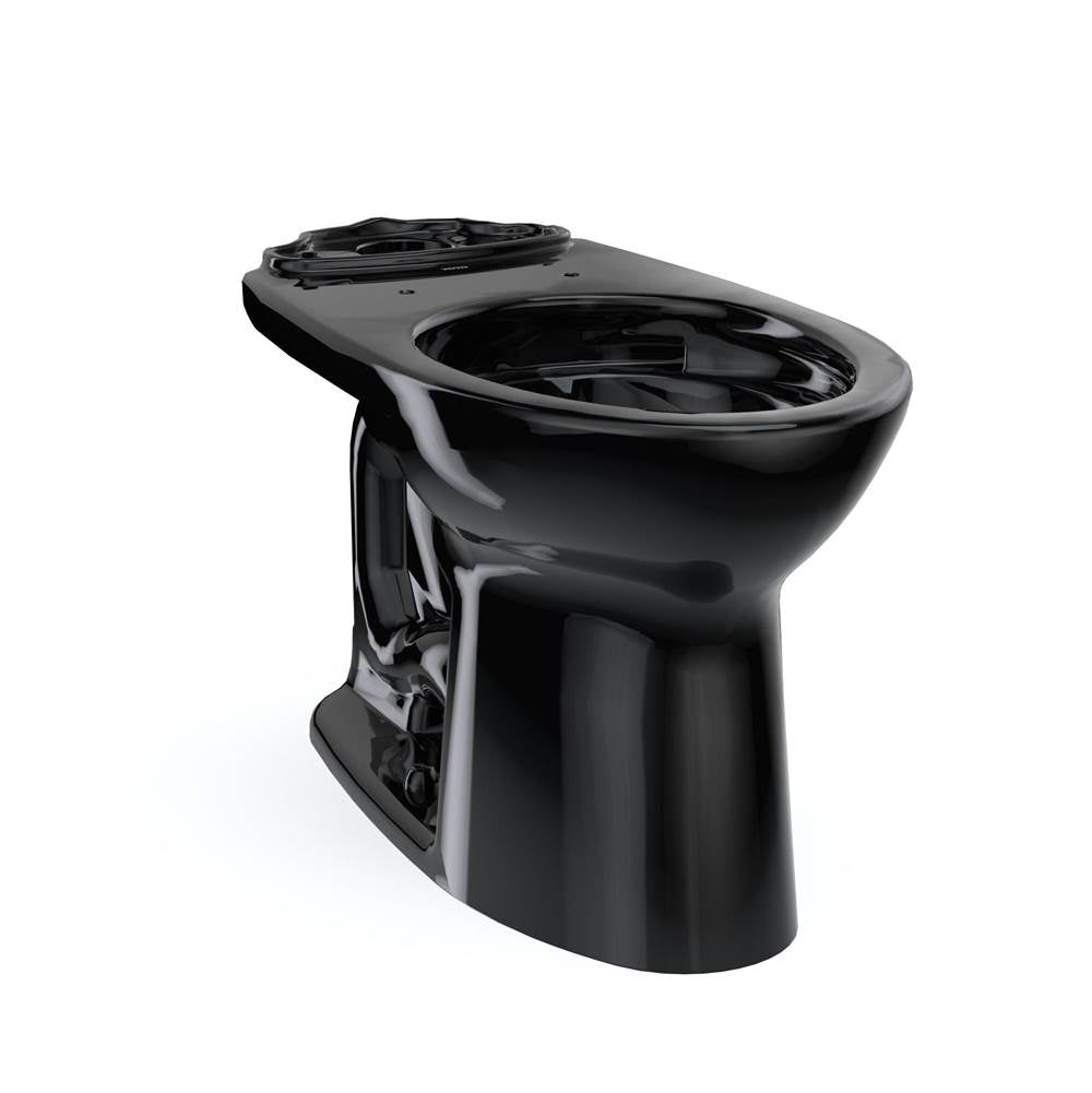 TOTO - Toto Drake Elongated Universal Height Universal Height Tornado Flush Toilet Bowl, Ebony - Ebony