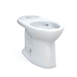 TOTO - Toto Drake Elongated Universal Height Tornado Flush Toilet Bowl With Cefiontect, Cotton White - Cotton White